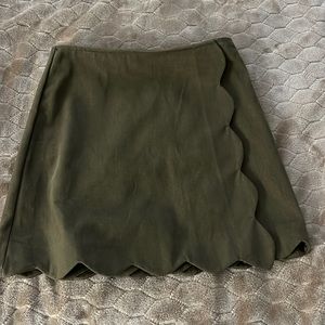 Olive green skirt from Francesca’s (size XS)